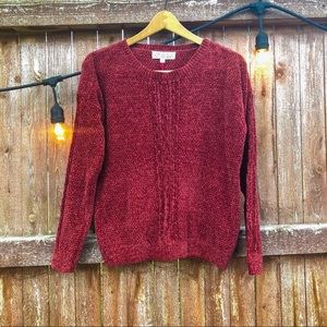Rust Chenille Sweater NWT